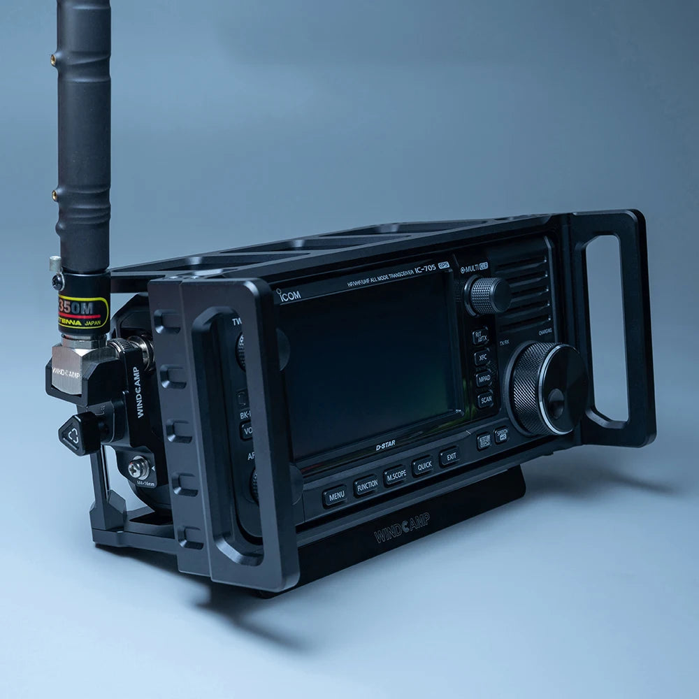 New RC-2 CNC Aluminum Alloy Antenna Bracket ICOM Aikemu IC-705 Shortwave Radio Dedicated Compatible Adapted for ARK-705 Shield