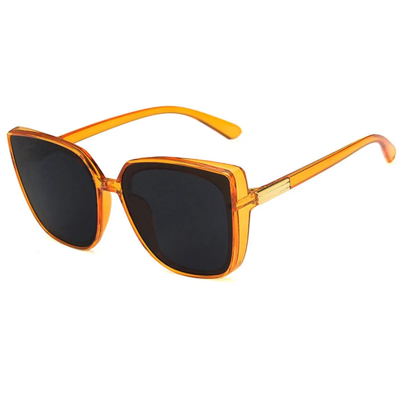 Square-framed Big Face European And American Trend Sunglasses Female Retro New Net Red With The Same Glasses Sunglasses 1180