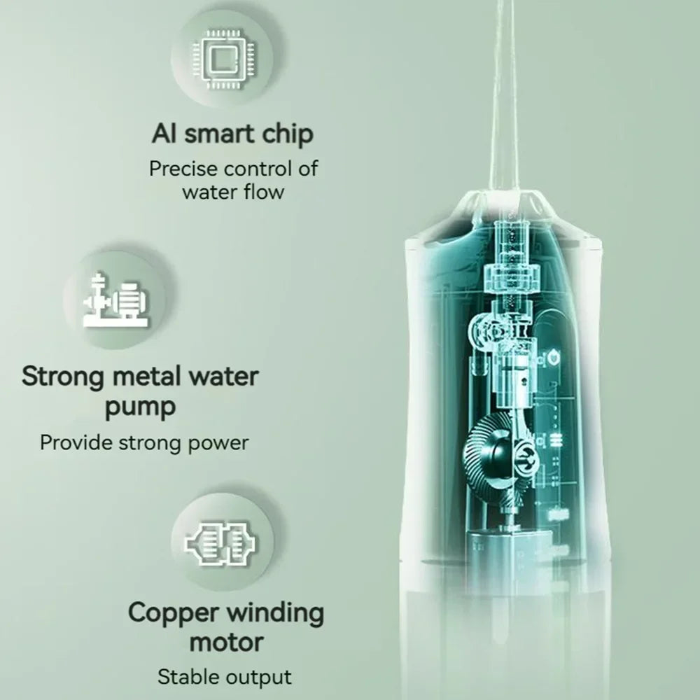 Oral Irrigator USB Fast Charging Type Oral Irrigator 3 Modes 4 Jet Tips Teeth cleaning machine PortableMouth Washing Machine