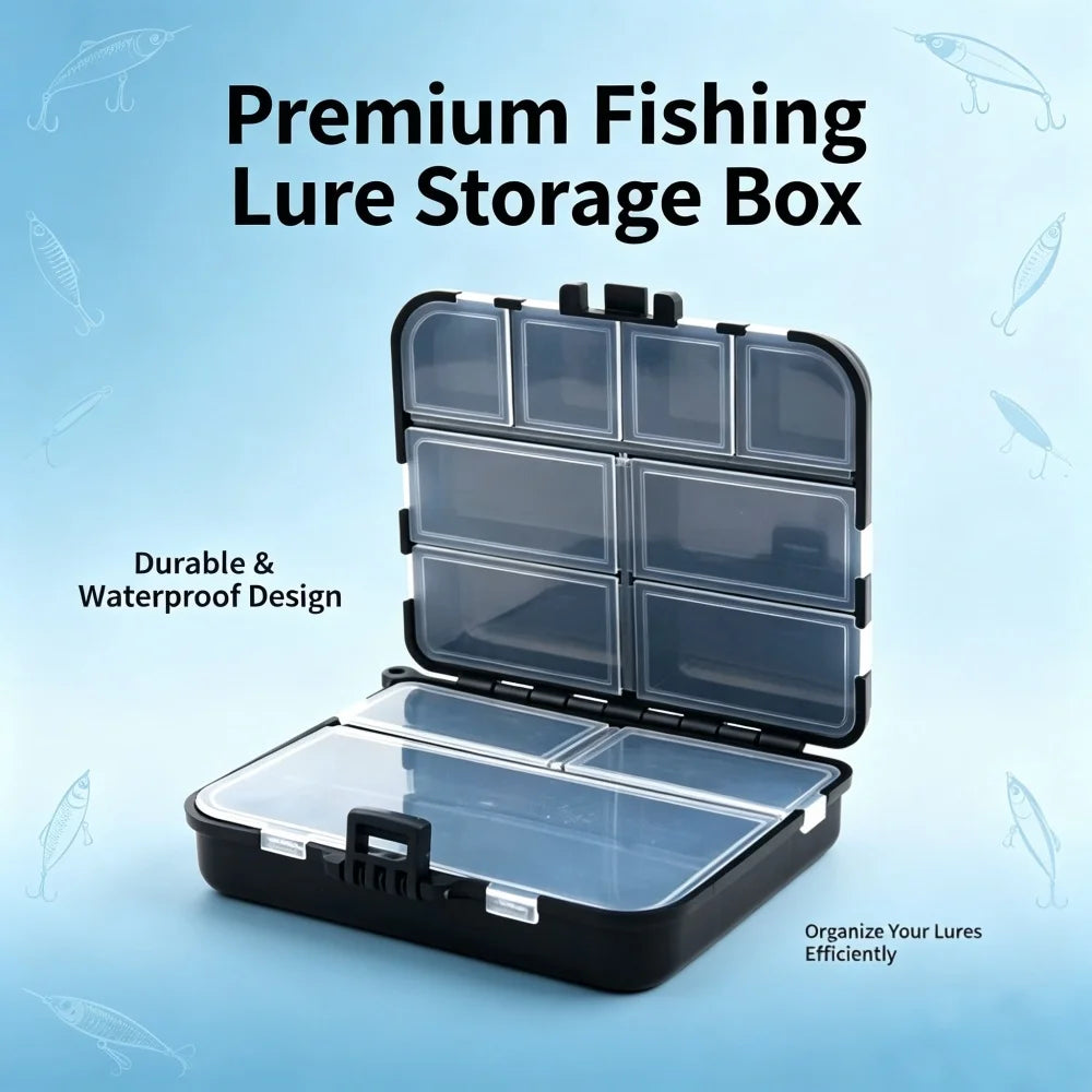 Double Sided Fishing Storage Box Multifunctional Fishing Gear Organizer Portable Case for Bait Hooks and Carp Luya Fishing
