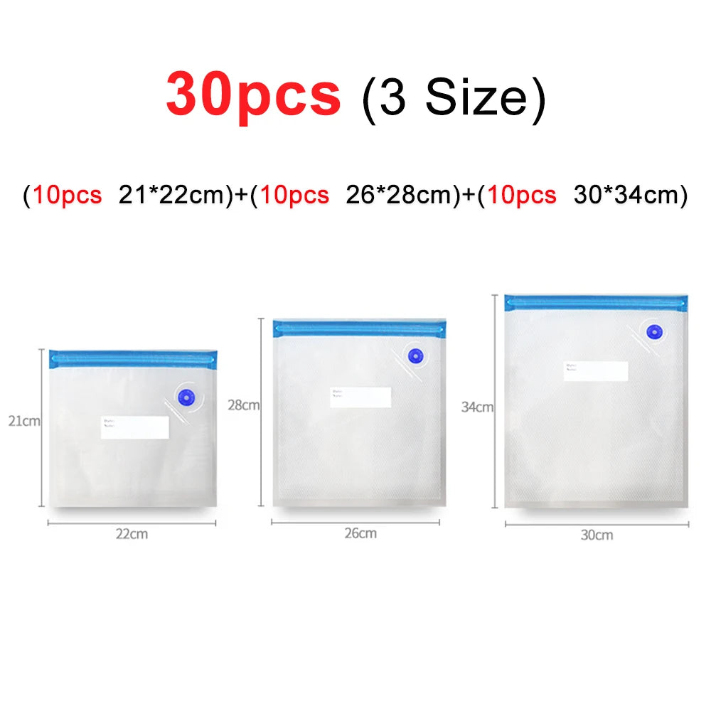 Electric Air Pump Rechargeable Automatic Vacuum Compression Machine for Food Fresh-Keeping with BPA-Free Vacuum Packaging Bag