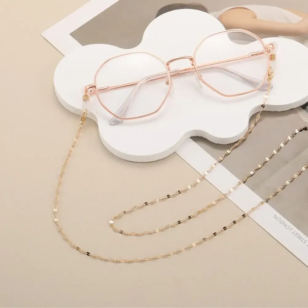 Vintage Beads Glasses Chain Jewelry Lanyard Elegant Crystal Glasses Chain Copper Bohemian Mask Chain Women