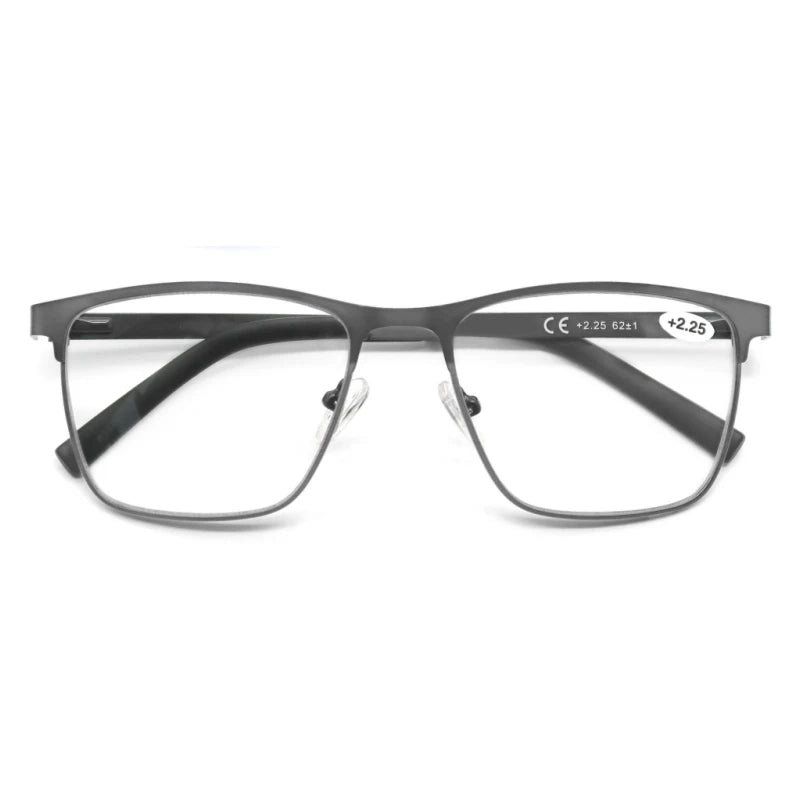 MODFANS Blue Light Reading Glasses for Men Metal Frame Computer Readers Presbyopia Magnifier Lens Eyewear Diopter +0.75 to +4.0