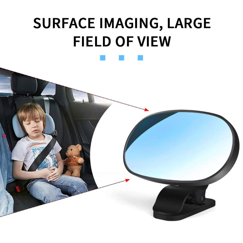 Car Baby Mirrors Interior Dashboard Suction Windshield Sun Visor Plate Clips Mirror Safety Rearview Mirrors Baby Kids Monitor