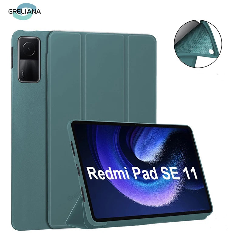 For Redmi Pad 2 9.7 pro 12.1 SE 11 10.6 8.7 Case Xiaomi Pad 5 6 7 8 Pro 11 11.2 K pad Auto Wake up Sleep Cover Support Charging