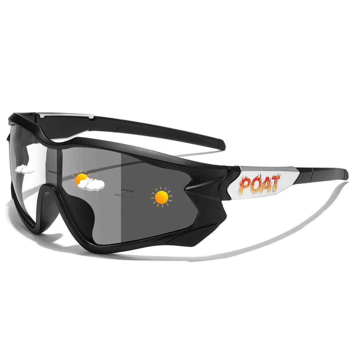 POAT Brand Men Women MTB Bike Bicycle Photochromic Eyewear Cycling Fishing Running Glasses New Style Sunglasses Sports