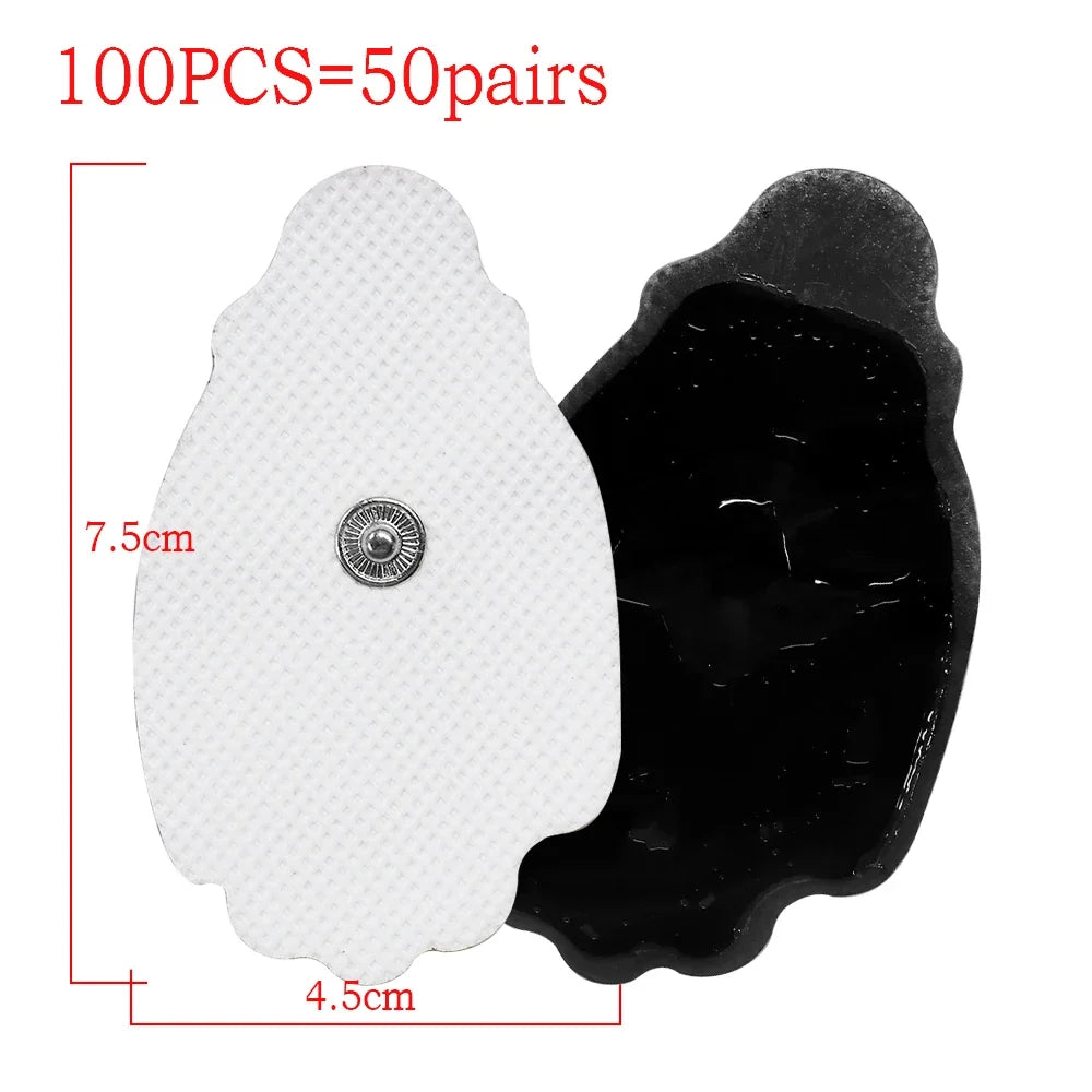 100/50PCS Electrode Pads Gel Patch For TENS Acupuncture Electrodes Pulse Digital Massager EMS Nerve Muscle Stimulator Stickers