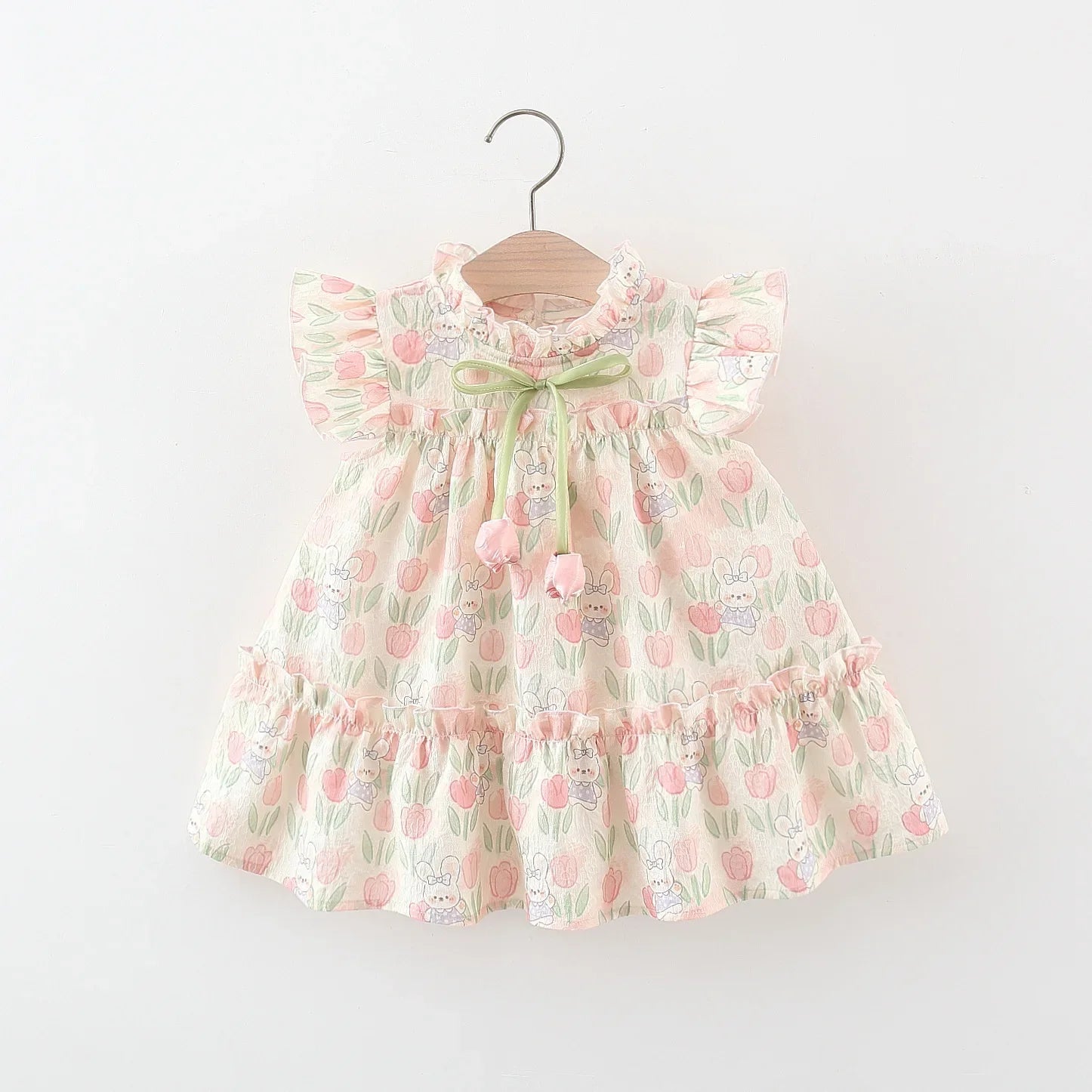 Summer New Cute Rabbit Baby Girl Dress Sweet Tulip Children'S Clothing (9 Months -4 Years Old)