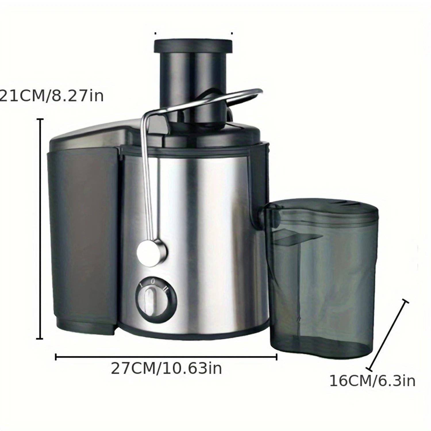 Household and commercial dual-purpose juicer with powerful motor, high-speed output fine andresidue free juice, large capacity machine, material, high temperature resistance, odorless fruit andvegetable fresh pressing juicer