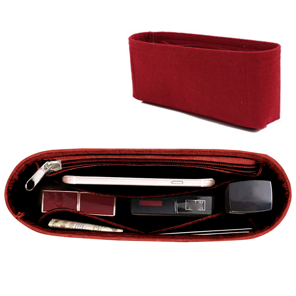 Felt Purse Organizer Insert with Zipper – Inner Liner Pouch for Shoulder Bags, Handbags & Totes, Women Storage Bag, 3 Size