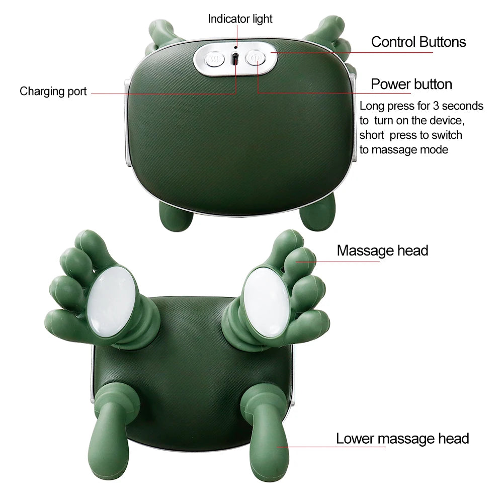 Upgraded Bionic Electric Shoulder and Neck Massager N7 with 3 Modes Massaging Relaxation Shoulder Cloak Waist & Muscle Relief