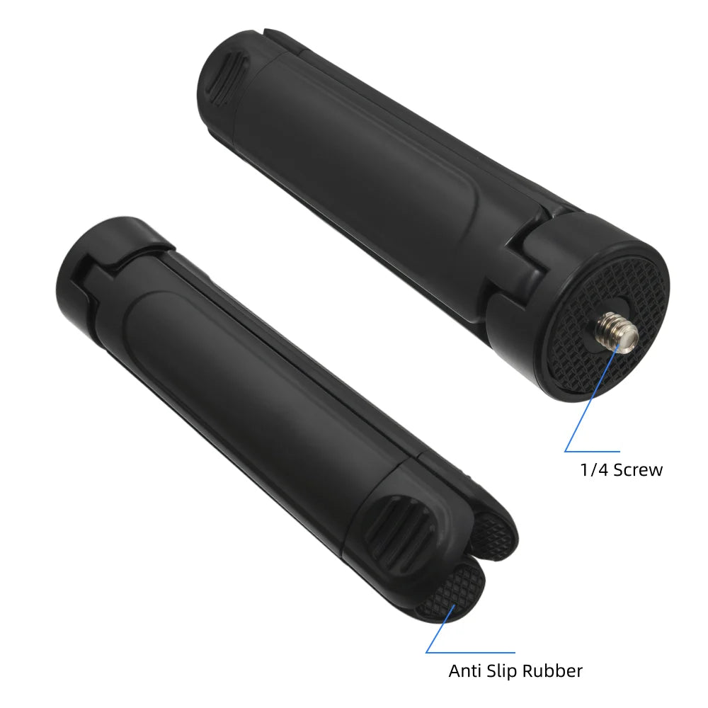 Extendable Mini Tripod Grip With 1/4 Inch Screw Stand For Action Camera Phone Holder Table Tripods