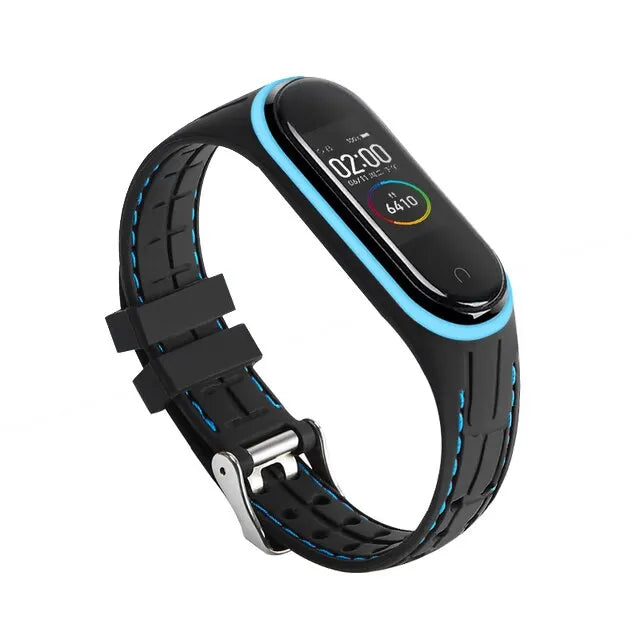 Strap for Mi Band 7 6 5 4 3 Watchband Sport Silicone Smartwatch Bracelet for Xiaomi Mi Band 6 4 7 5 Strap Accessories Wristband
