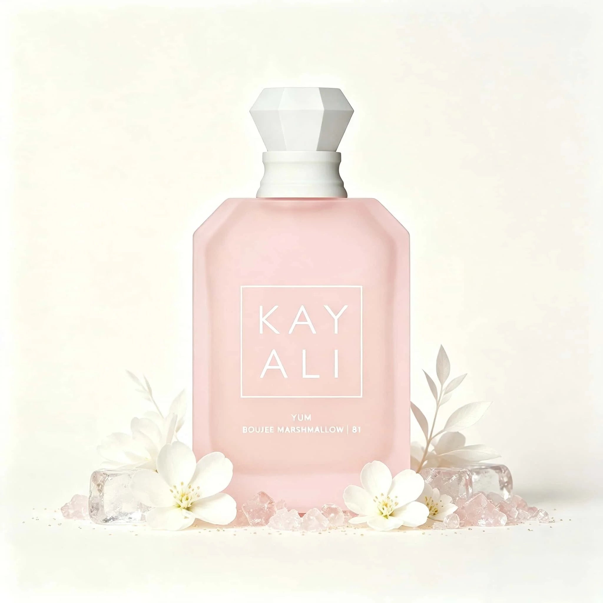 Kayali （81）Yum Boujee Marshmallow Eau De Parfum Long Lasting Sweet Creamy Fragrance Women Perfume Matte Pink Bottle Cloud Dreamy Scent Gift for Ladies
