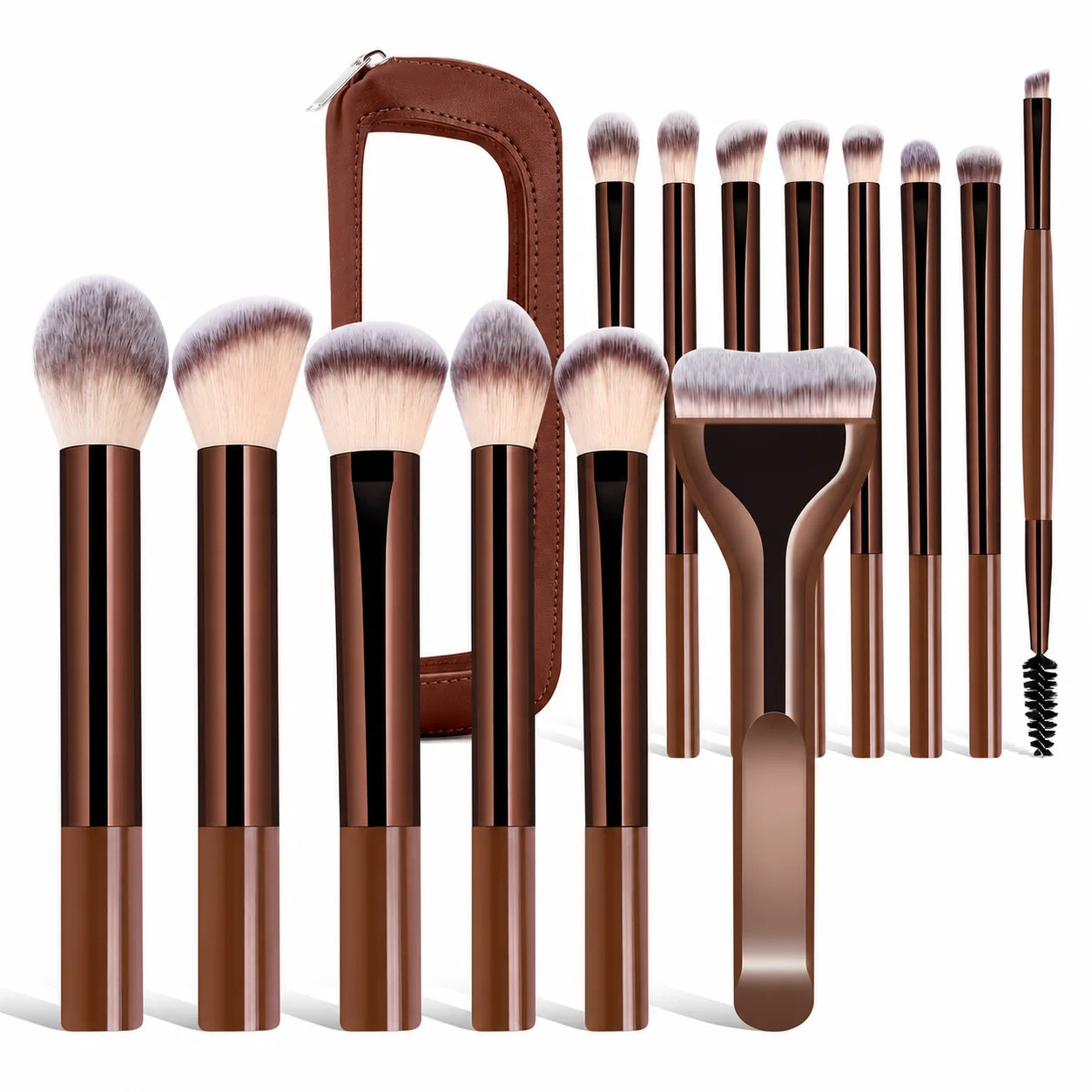 14 PCS Makeup Brushes Professional Make Up Brushes Premium Synthetic Powder Concealers Brushes Travel Makeup Brush Set