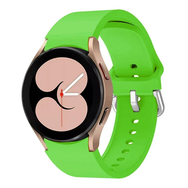 No Gap Silicone Strap For Samsung Galaxy Watch 6/4 Classic 47mm/43mm 5 Pro 45mm Bracelet Band For Galaxy Watch 7/6/5/4 40mm 42mm