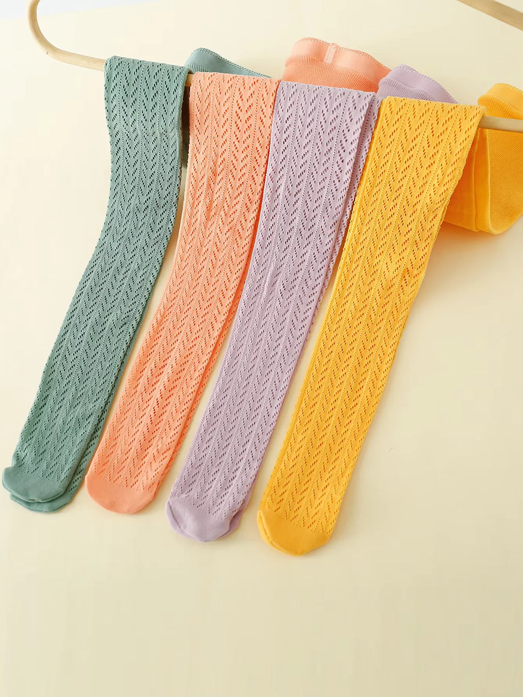 1 Pair Kids Summer Mesh Thin Netting Stockings Baby Girls Cute Vintage Korean Fishnet Lolita Tights Pantyhose for 1-12Y Children