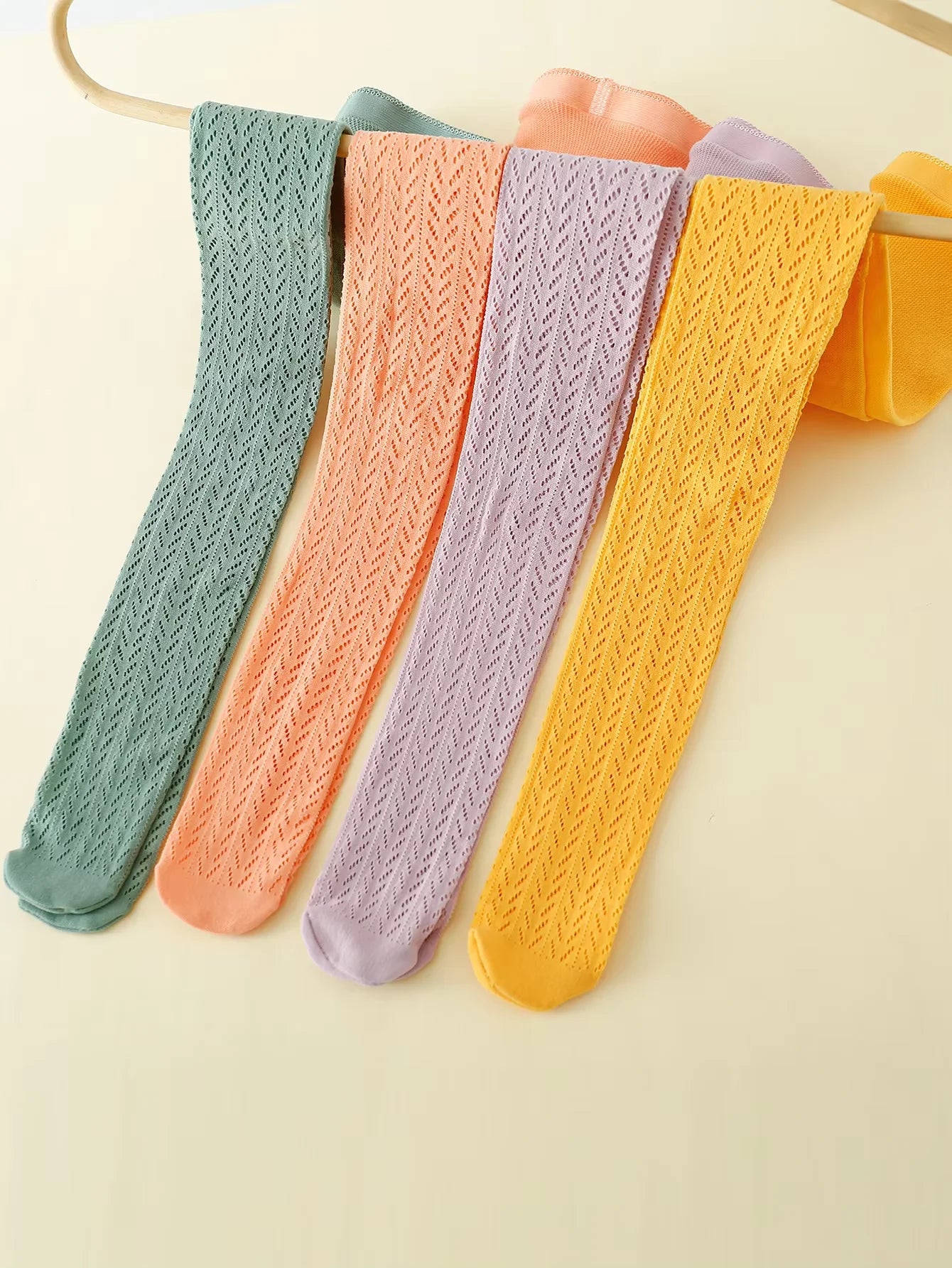 1 Pair Kids Summer Mesh Thin Netting Stockings Baby Girls Cute Vintage Korean Fishnet Lolita Tights Pantyhose for 1-12Y Children