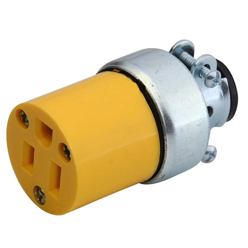 1pcs America L5-15P L5-15R US Connector 15A Extension Tripolar Wired Receptacle Male Female Anti-Loose Locked Plug Socket Type B