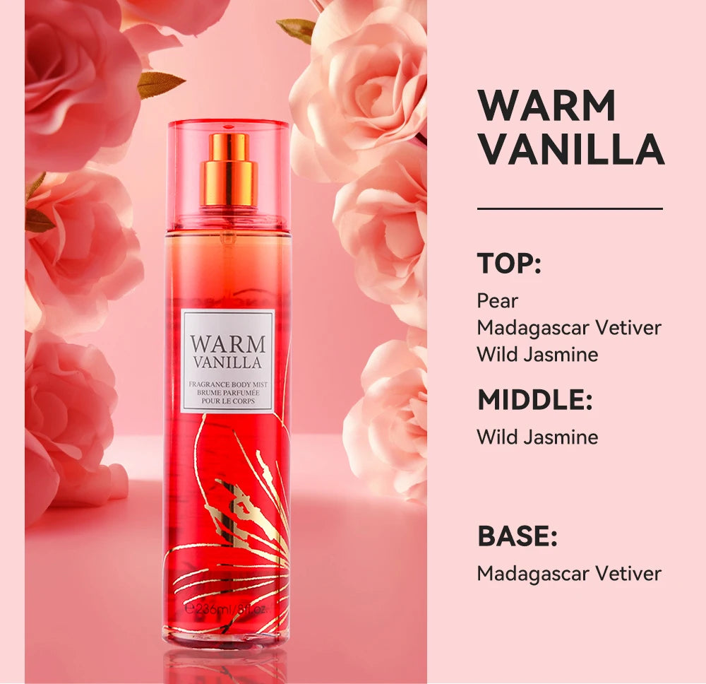 8 Fl.oz/236ml Hair & Body Mist for Women, Floral Fragrance Mist, Fresh Body Spray, Long-Lasting Perfume, Perfect for Daily Use