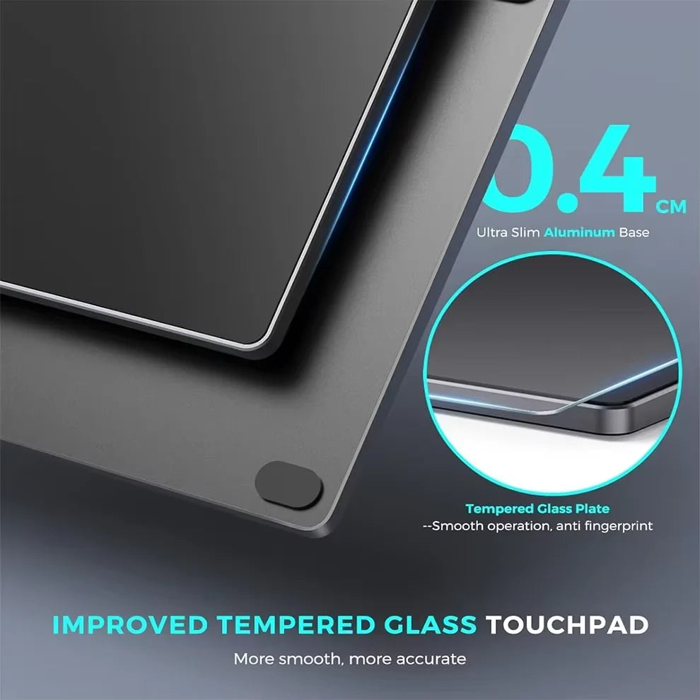 Jomaa Wired Trackpad Muti-Touch,Touchpad with High Precision USB Touchpad for Windows 7/10/11 Laptop Notebook PC Computer, Black