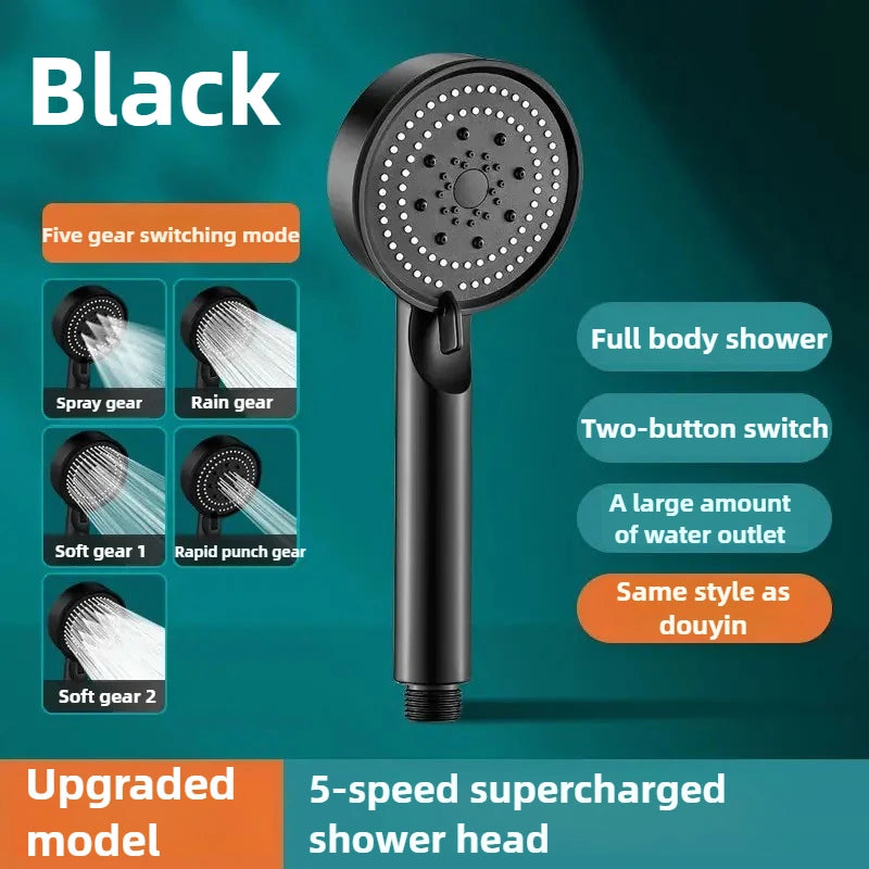 Adjustable High Pressure Shower Head Sunflower Shower Knobs Polishing for Showerhead Rainfall Faucet Tap Bathroom Bath Home