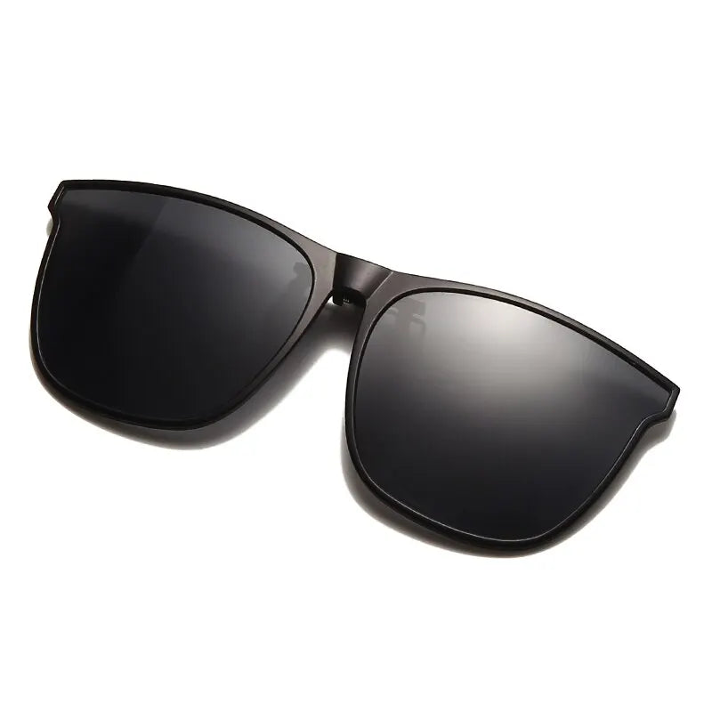Clip On Sunglasses Men Photochromic Car Driver Goggles Night Vision Glasses Anti Glare Vintage Square Glasses