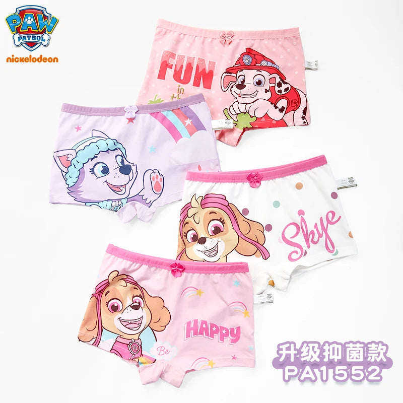 2024 New Genuine Paw Patrol Boys Girls Underpants Children Underwear Girls shorts Boxer Brief Cotton Corner Pants High Quality