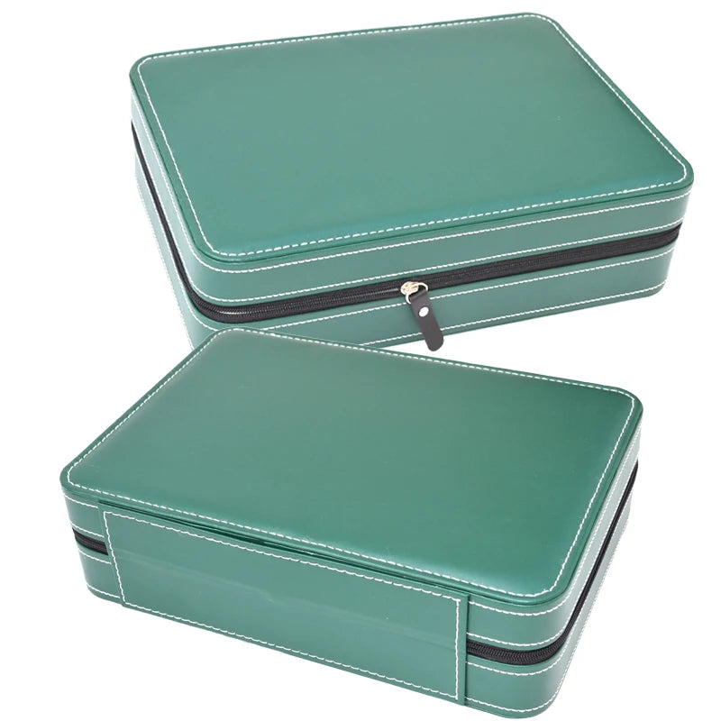 2024 New 6/10/12 Girds Portable Watch Storage Boxes Organizer with Zipper Classic Style Multifunctional Watch Display Box