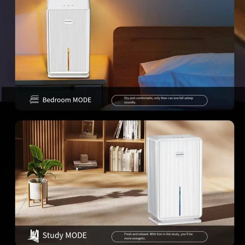 HOMEFISH Electric Air Dehumidifier Compressor For Bathroom Basement Air Dryer For Indoor Moisture Absorber Machine EU/US