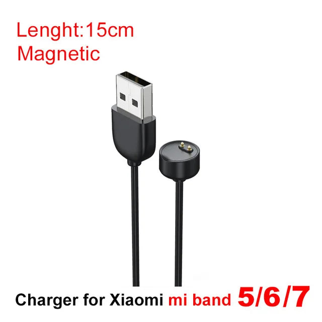 USB Charger For Xiaomi Miband 8 7 6 5 4, Charging Adapter For Xiaomi Mi Band 8 7 6 5 4, Charging Cable Smart Bracelet Chargers