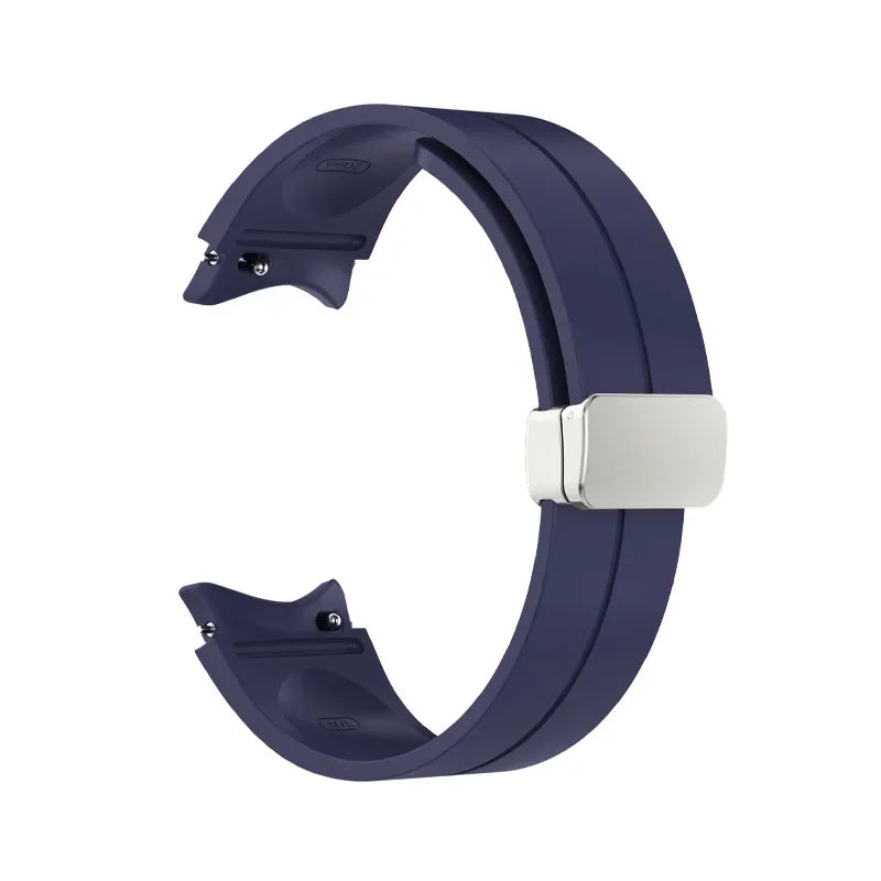 Original Silicone Band for Samsung Watch 7 6 5 4 Classic Strap 47mm 43mm 44mm 40mm Magnetic Buckle For Galaxy Watch 5 Pro 45mm