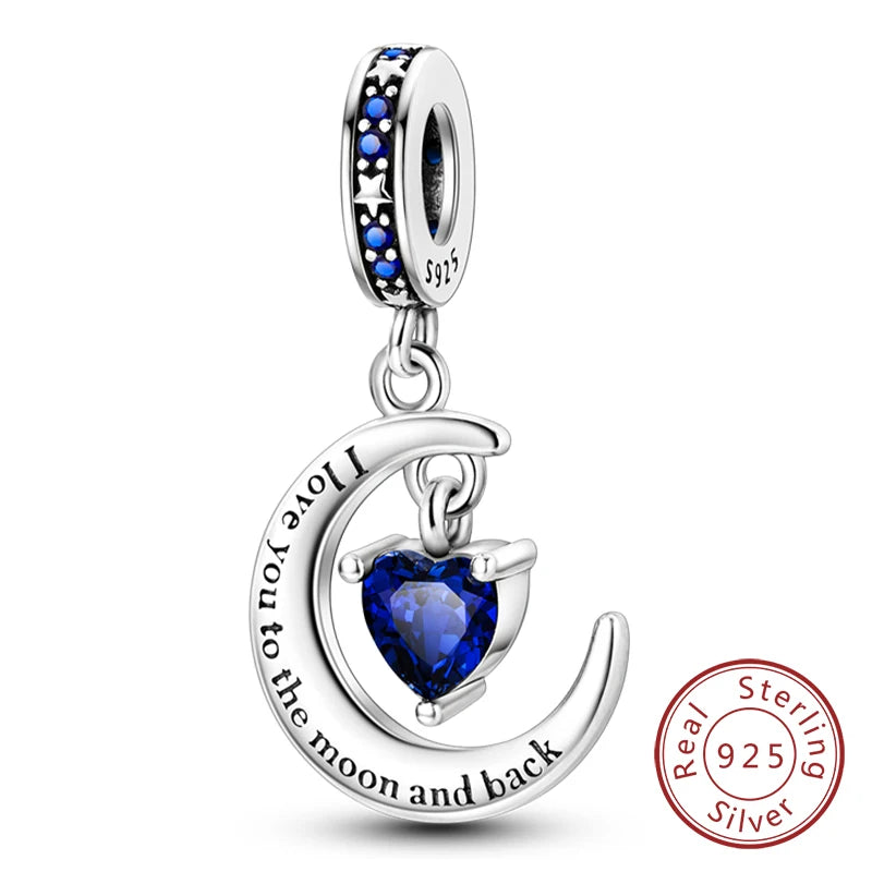 Hot Sale Charm Bead Pendant 925 Sterling Silver Firefly Love Heart Cats Dogs Sunflower Charm for Bracelet Women DIY Jewelry Gift