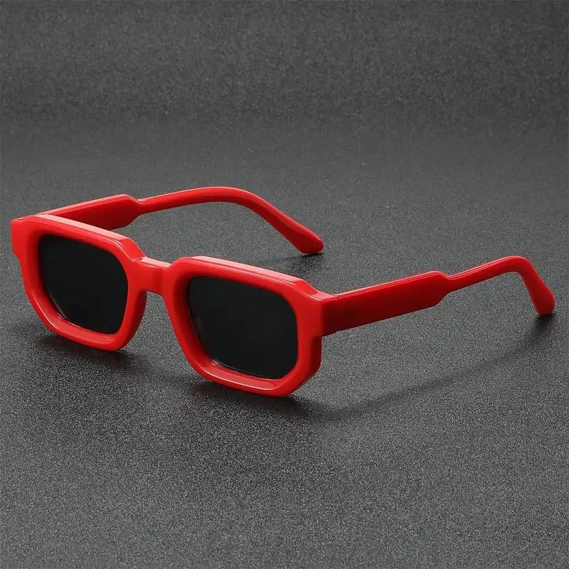 New Men Vintage Rectangle Frame Sunglasses Fashion Women Sun Glasses Luxury Brand Design Goggles UV400 Shades Eyewear