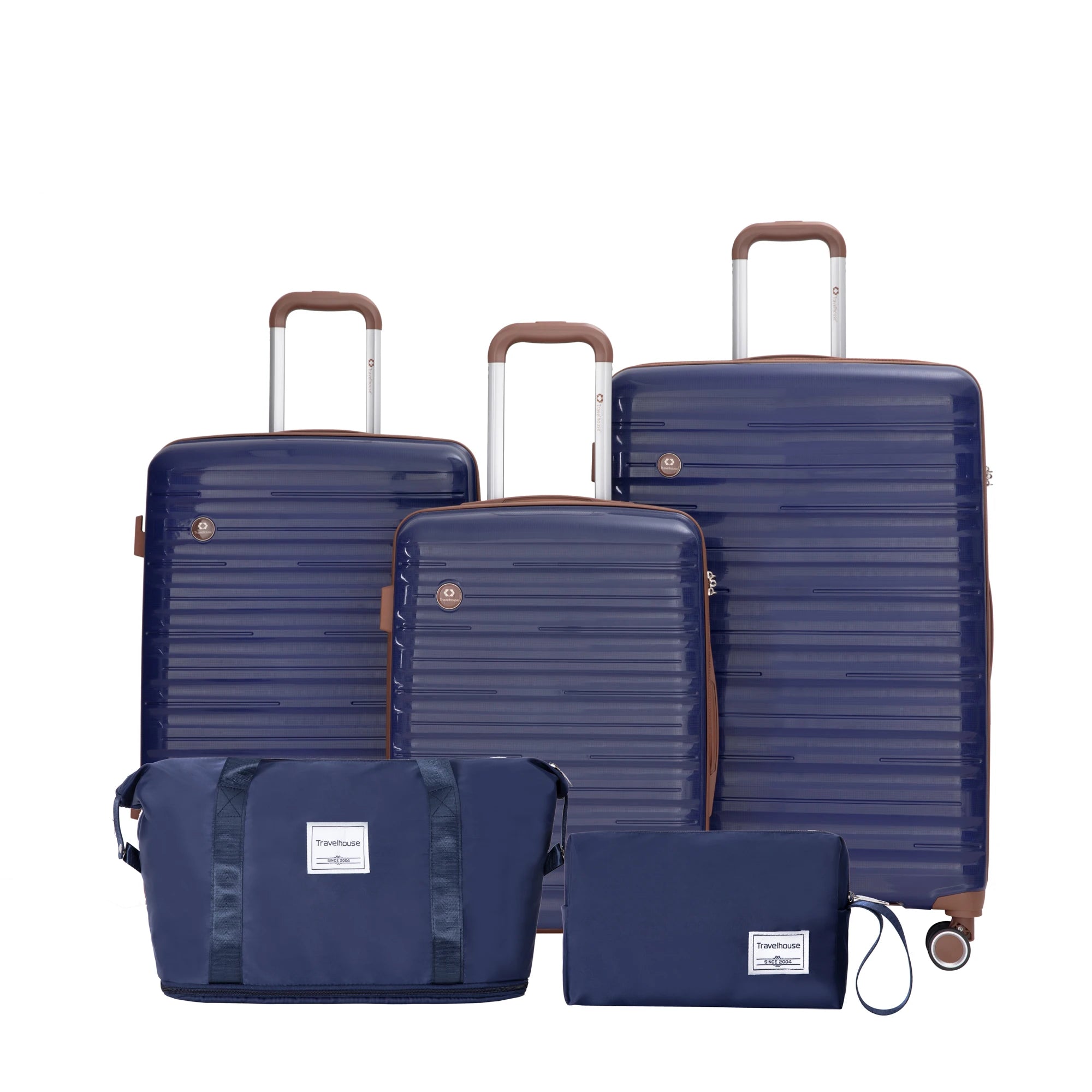 Luggage Sets 5 Piece, Suitcases with Double Spinner Wheels and TSA Lock, Hardcase 3 Set Luggage with Travel Duffle Bag