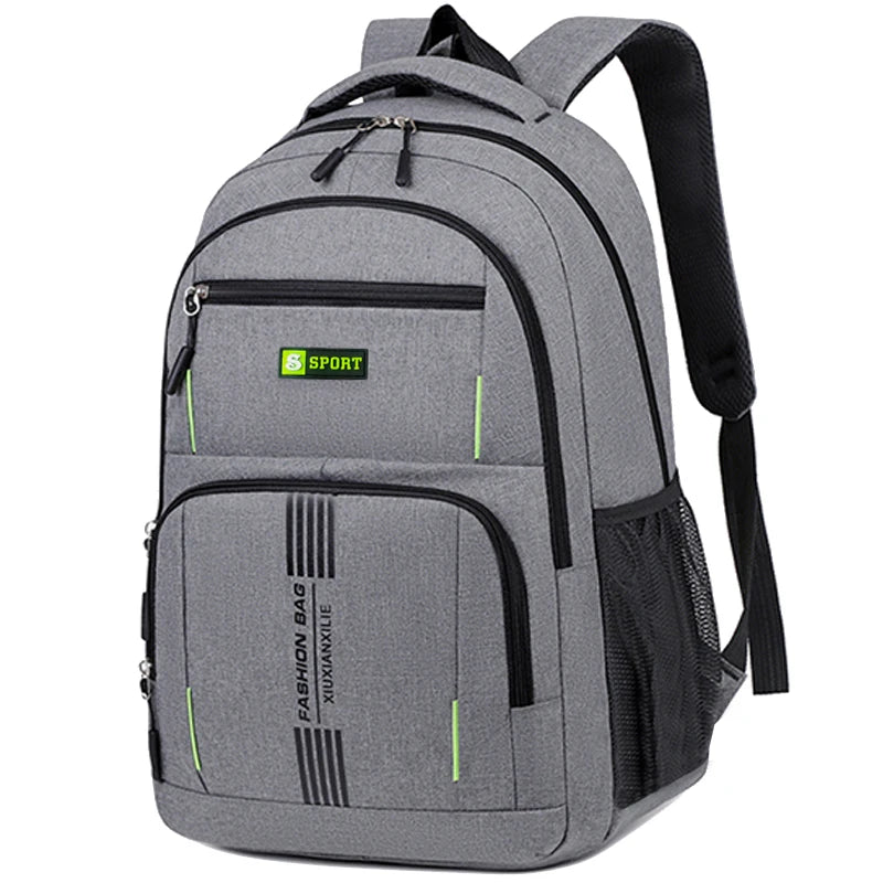 Neutral Style Backpack for Men and Women, Suitable for Business Trips and Student Schoolbags, with Multiple Layers of Pockets