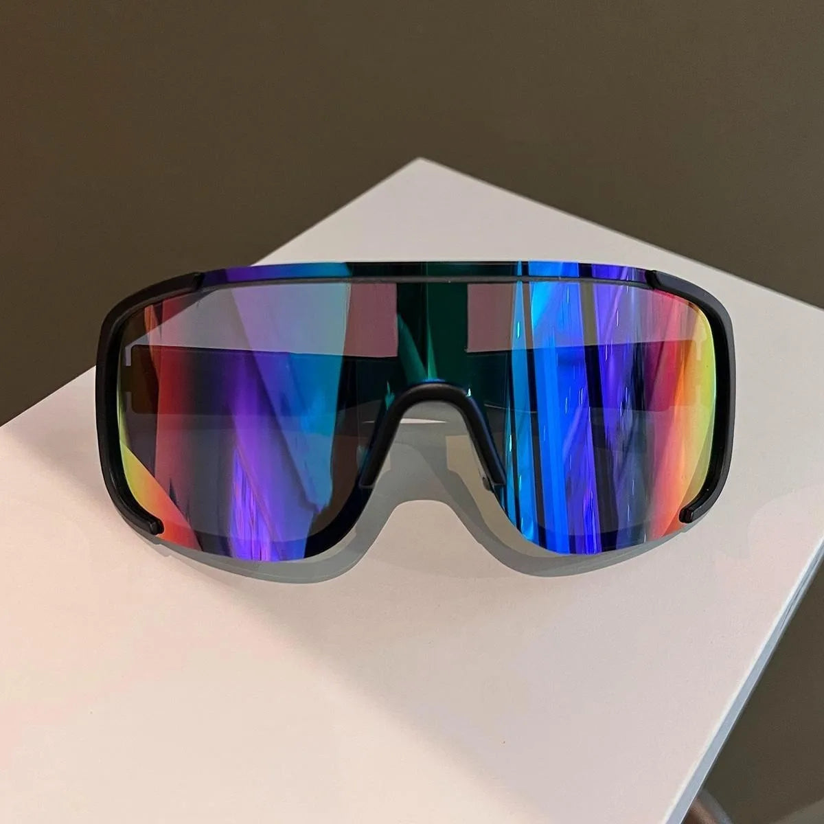 Cycling Sunglasses Anti-Ultraviole Hiking Climbing UV400 Shades Goggles Large Frame Oversized Hiking Climbing Eyewear