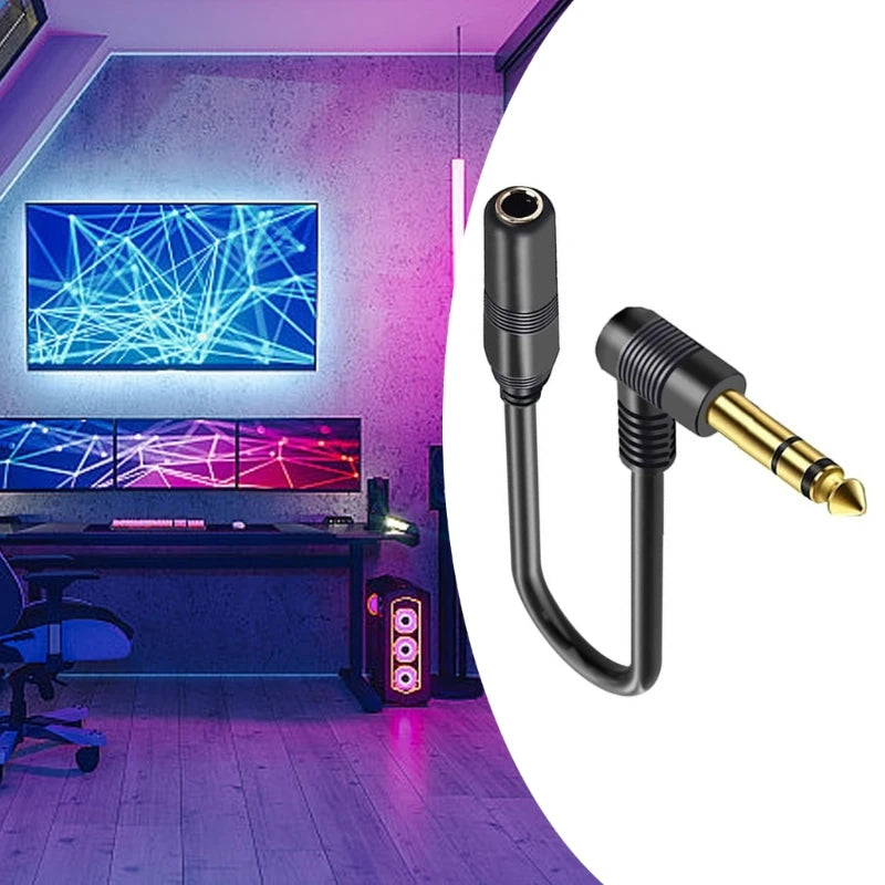 Guitar Extension Cord 6.35 TS Male to 6.35mm TRS Female Cable W3JD