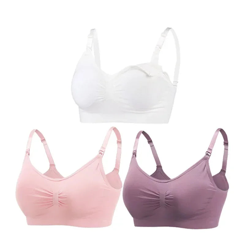3PC/lot Maternity Nursing Bras Cotton Breastfeeding Pregnant Women Pregnancy Underwear Breast Feeding Bra Clothing Lactancia