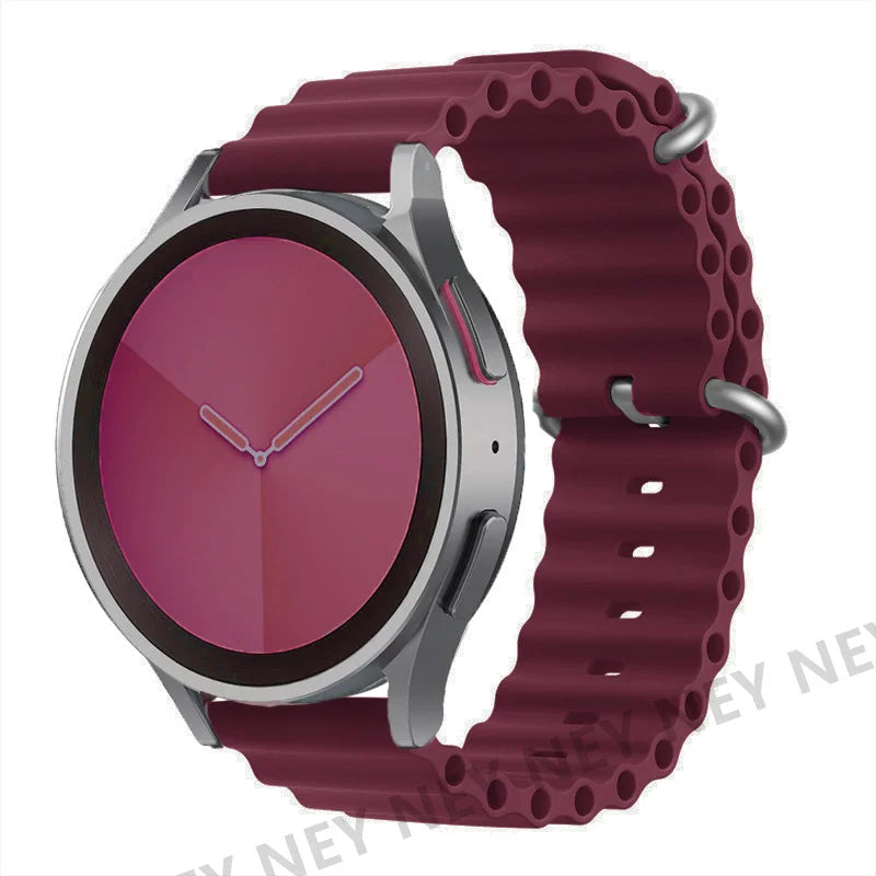 Ocean watch band For Samsung Galaxy Watch7 6 4-classic/5-Pro/active 2/Gear Silicone 22mm 20mm Bracelet Huawei GT 2 3 pro strap