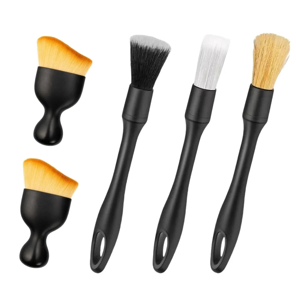 4-5PCS Car Detailing Brush Set Air Conditioning Vent Clean Crevice Sweep Dust Duster Auto Interior with Brush Car Wash Tool Set