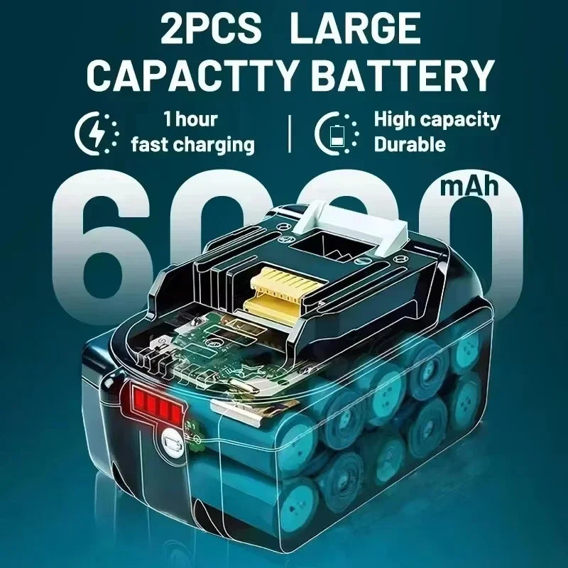 100% Original 18V 12000mah Fast Charging Lithium-ion Battery ◇ For Makita 18v BL1850 BL1840 BL1830 Battery◇