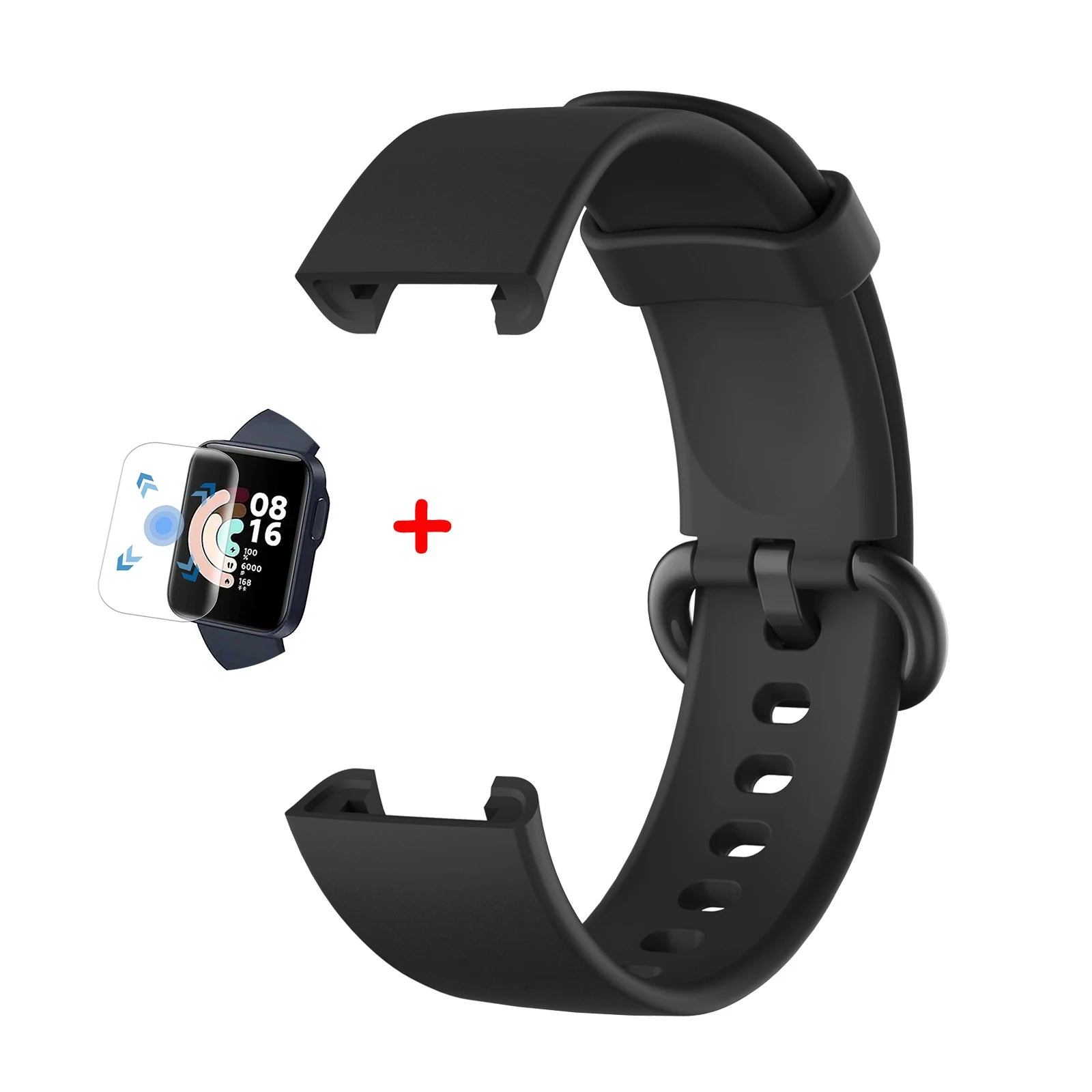 Silicone Straps for Redmi Watch 2 Lite Poco Watch Replacement watchband Bracelet for Xiaomi Watch Lite With Screen Protector