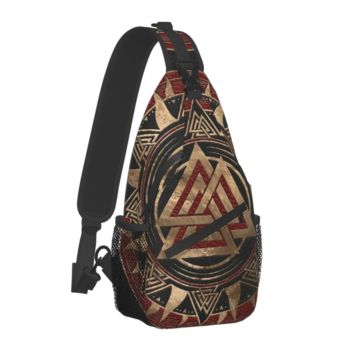 Norse Mythology Viking Crossbody Bag Sports Tree Of Life Triquetra Chest Bag Unisex Women Man Fashion Shoulder Backpacks Travel