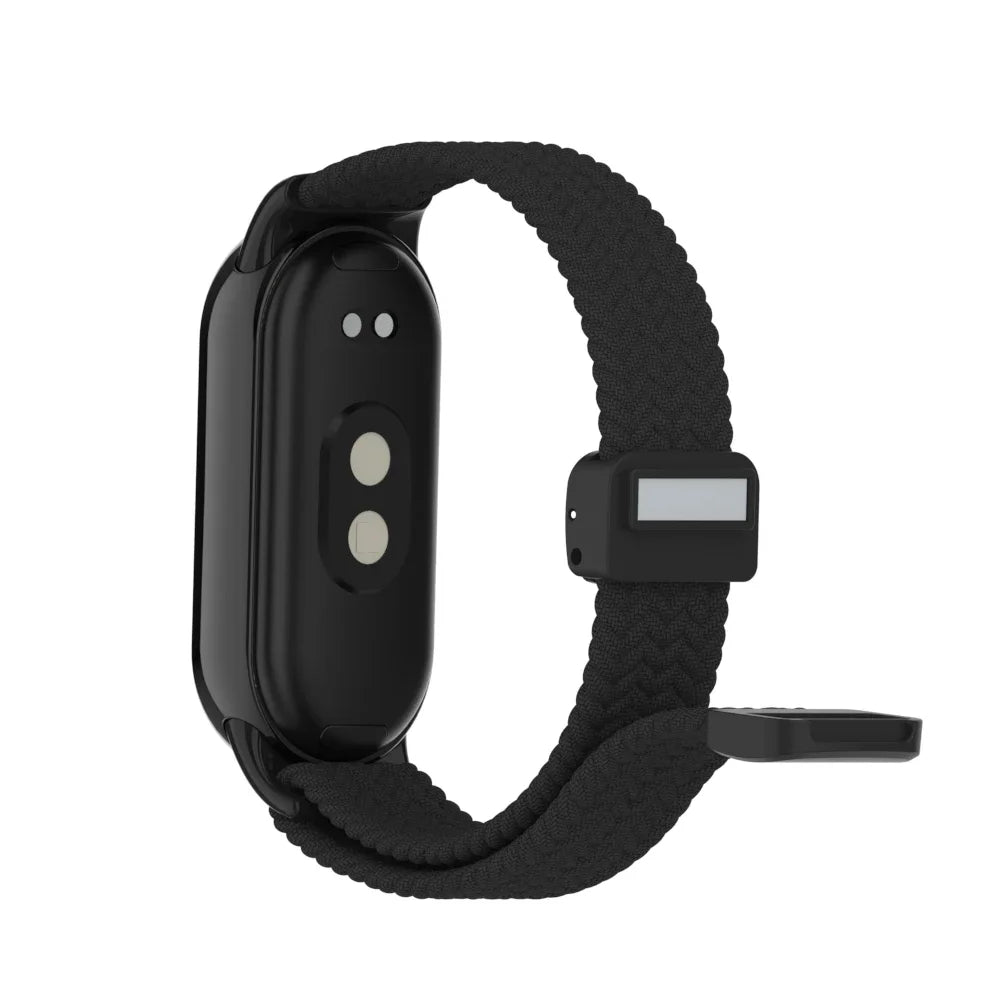 Suitable for Xiaomi Band 8 Wristband, Nylon Braided Strap, Magnet Buckle, Luxury Personality, Mi Band 8 Replacement Strap