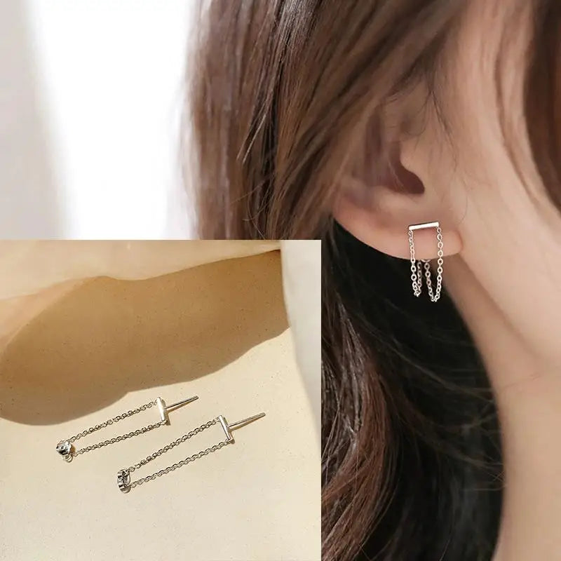925 Sterling Silver Star Earring for Women Girl Personal Originality Trend Hip Hop Neutral Jewelry Gift Dropshipping