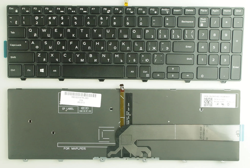 US/UK/SP keyboard For Dell Inspiron 15 3000 5000 3541 3542 3543 5542 3550 3560 3551 3552 3559 3565 3567 3558 5545 5547 5566 5748