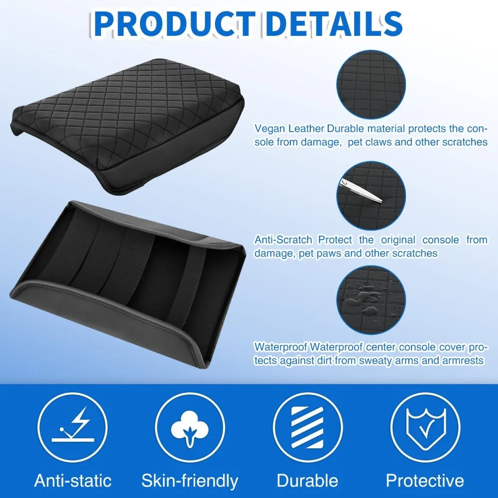 Nilight Center Console Cover Pad for Tesla Model 3 Tesla Model Y Accessories Armrest Cover for Car Middle Console Cushion Cover