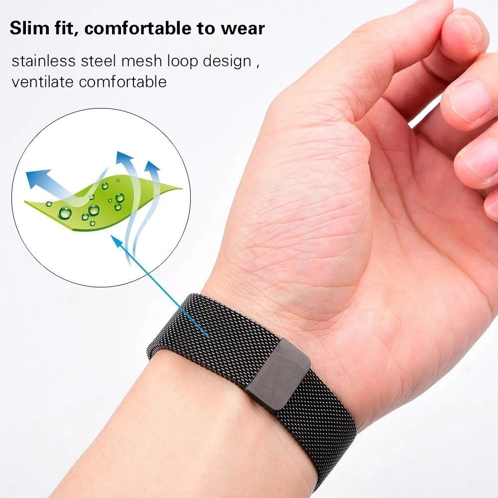 Milanese Loop Band For Huawei Watch Fit 3 Strap Smart Magnetic Stainless Steel Correa For Huawei fit 3 Watchband Accessories