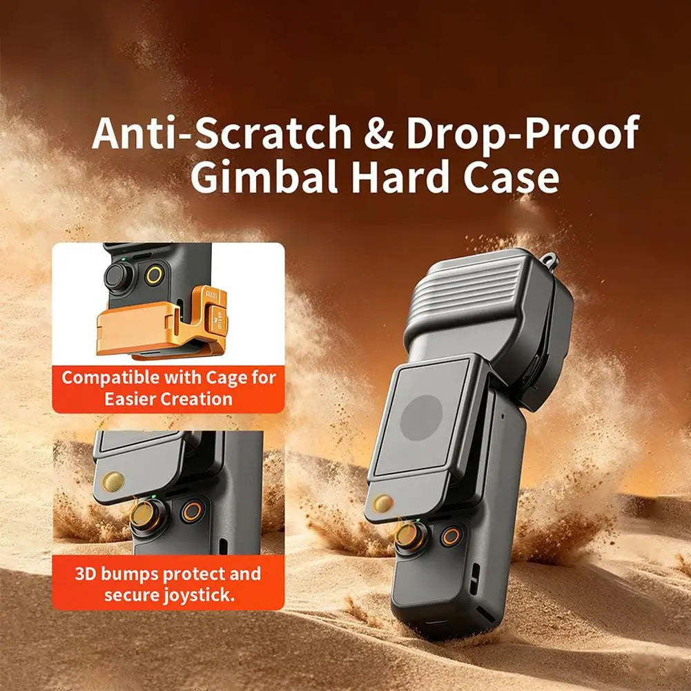 Shockproof Protective Cover Case For DJI Osmo Pocket 4 Hard Shell Anti Scratch Guard For Camera And Lens All Around Protection